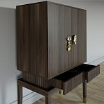 Кабинетный шкаф Elsa Dreams Walnut с 2-мя ящиками варинант исполнения - 2 | Loft Concept в Рязани