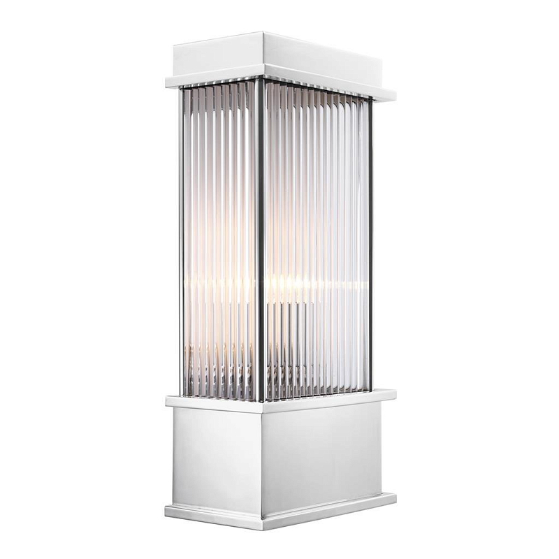Бра Eichholtz Wall Lamp Jeremy Nickel Никель Прозрачный (Transparent) Бра Eichholtz Wall Lamp Jeremy Nickel Никель Прозрачный (Transparent) в Рязани | Loft Concept