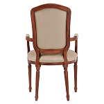 Стул с подлокотниками из натурального бука бежевый Solid Luxury варинант исполнения - 3 | Loft Concept в Рязани