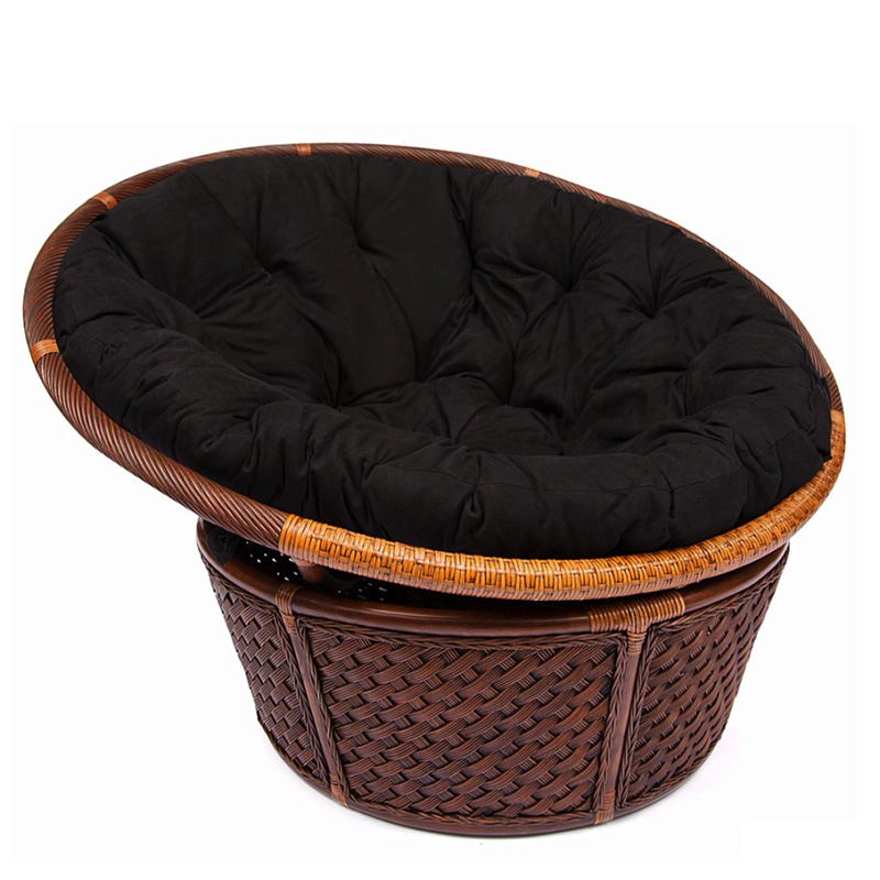 Кресло Bamboo black Черный Коричневый Кресло Bamboo black Черный Коричневый в Рязани | Loft Concept