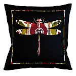 Подушка декоративная стрекоза цветной узор Ikat Pattern варинант исполнения - 1 | Loft Concept в Рязани