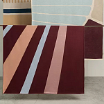 Плед из хлопка с геометрическим рисунком Elan Stripe Addison варинант исполнения - 7 | Loft Concept в Рязани