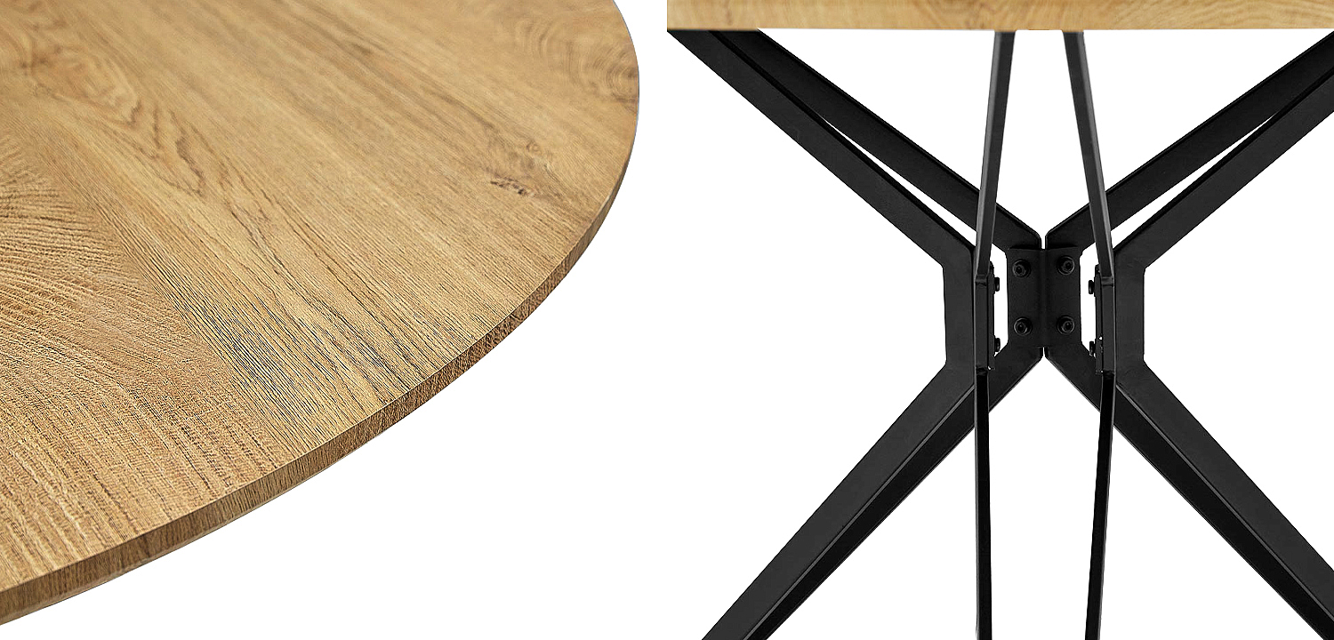 Стол круглый в стиле Лофт Mahoney Table Стол круглый в стиле Лофт Mahoney Table - Loft-Concept в Рязани