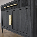 Буфет Primo с двумя ящиками и двумя фасадами Черный дуб варинант исполнения - 6 | Loft Concept в Рязани