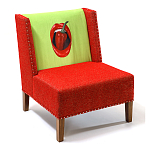 FUN Armchair "Chili Pepper" Red Дизайнерское кресло с цветным принтом варинант исполнения - 3 | Loft Concept в Рязани