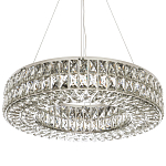 Круглая люстра с хрустальным декором Langlais Crystal Chrome Chandelier варинант исполнения - 1 | Loft Concept в Рязани