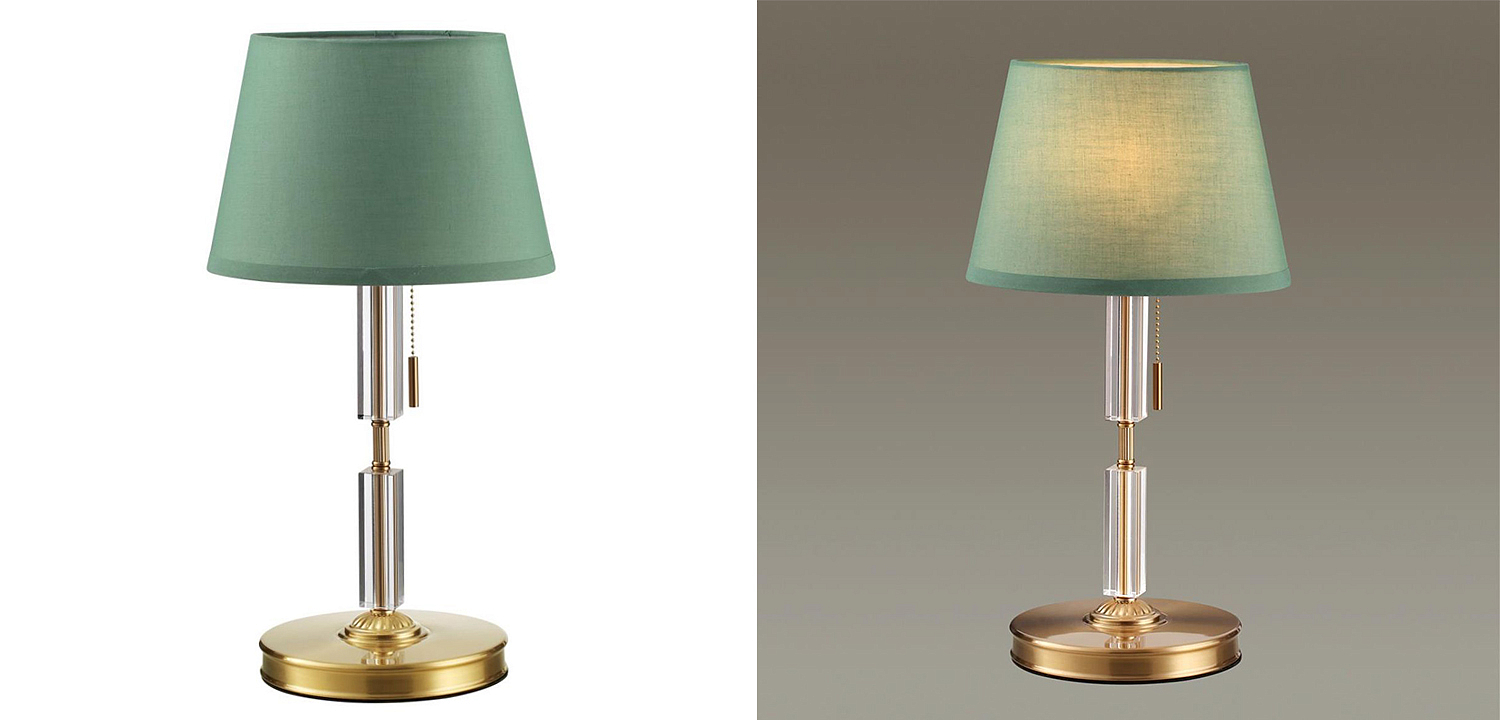 Настольная лампа Ramona Green Table Lamp Настольная лампа Ramona Green Table Lamp - Loft-Concept в Рязани