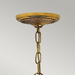 Люстра цвета латунь с 5-ю плафонами из рельефного стекла в форме ананаса Hinkley варинант исполнения - 6 | Loft Concept в Рязани