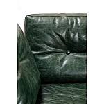 Диван Лофт Натуральная Винтажная кожа Зеленый Two Seat Encounter Leather Sofa варинант исполнения - 4 | Loft Concept в Рязани