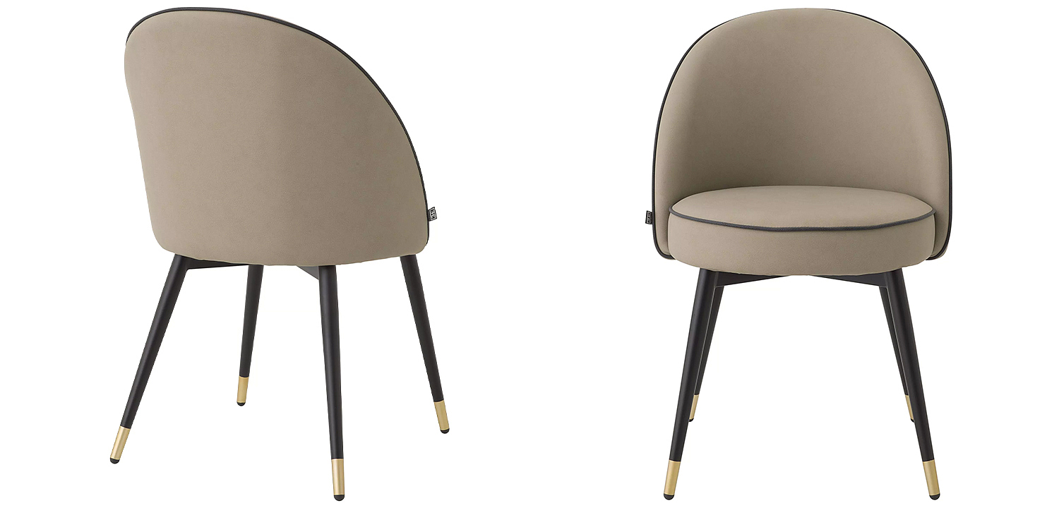 Комплект из двух стульев Eichholtz Dining Chair Cooper Set of 2 Beige Комплект из двух стульев Eichholtz Dining Chair Cooper Set of 2 Beige - Loft-Concept в Рязани