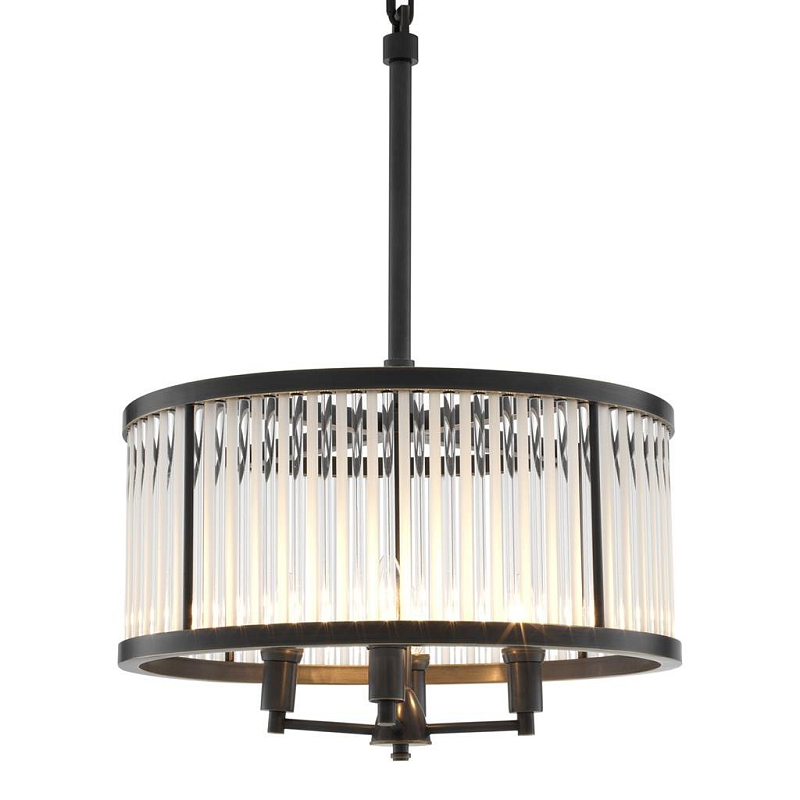 Люстра Chandelier Darcy Bronze Темная бронза Прозрачный (Transparent) Люстра Chandelier Darcy Bronze Темная бронза Прозрачный (Transparent) в Рязани | Loft Concept
