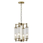 Люстра 4-мя прозрачными цилиндрическими плафонами Jeanette варинант исполнения - 2 | Loft Concept в Рязани