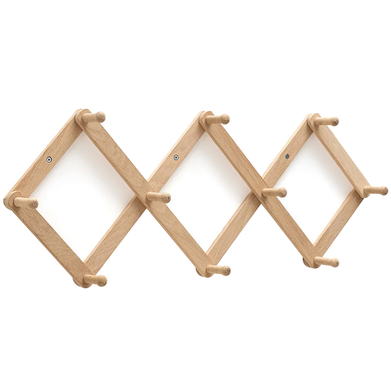 Настенная деревянная раздвижная вешалка Larson Wood Hanger Древесина Настенная деревянная раздвижная вешалка Larson Wood Hanger Древесина в Рязани | Loft Concept