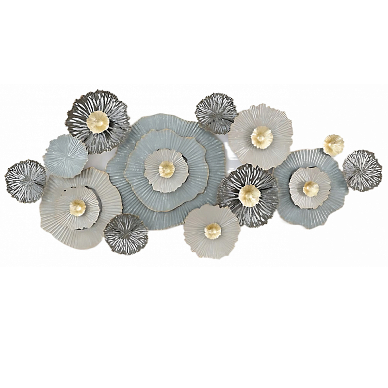Панно настенное Blank Sheet Gray Flower Серый Панно настенное Blank Sheet Gray Flower Серый в Рязани | Loft Concept
