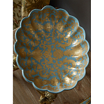 Чаша с орнаментом на бронзовых ножках в виде ангелов Eden Garden варинант исполнения - 4 | Loft Concept в Рязани