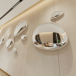 Абстрактная скульптура на стену в виде капли воды Water Outline варинант исполнения - 5 | Loft Concept в Рязани