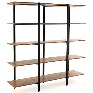 Стеллаж из массива дуба и стали Robson Rack Industrisal Metal Rust