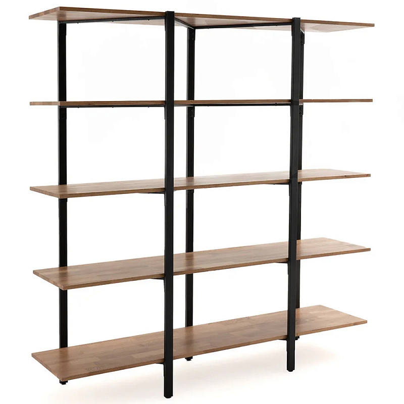 Стеллаж из массива дуба и стали Robson Rack Industrisal Metal Rust Древесина Черный Стеллаж из массива дуба и стали Robson Rack Industrisal Metal Rust Древесина Черный в Рязани | Loft Concept