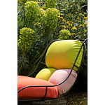 Дизайнерское разноцветное кресло на металлическом каркасе с подставкой для ног Poltronova Plasma Armchair варинант исполнения - 8 | Loft Concept в Рязани