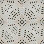 Дизайнерская плитка с узором Дорожки варинант исполнения - 1 | Loft Concept в Рязани