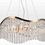 Люстра подвесная волнистой формы с хрустальными подвесками Ludivine Lighting варинант исполнения - 4 | Loft Concept в Рязани