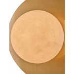 Бра круглое с плафоном из натурального камня на латунном основании Cryptocrystalline Stone варинант исполнения - 4 | Loft Concept в Рязани