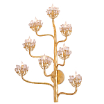 Бра золотое в виде растения Golden Flower Glade варинант исполнения - 2 | Loft Concept в Рязани