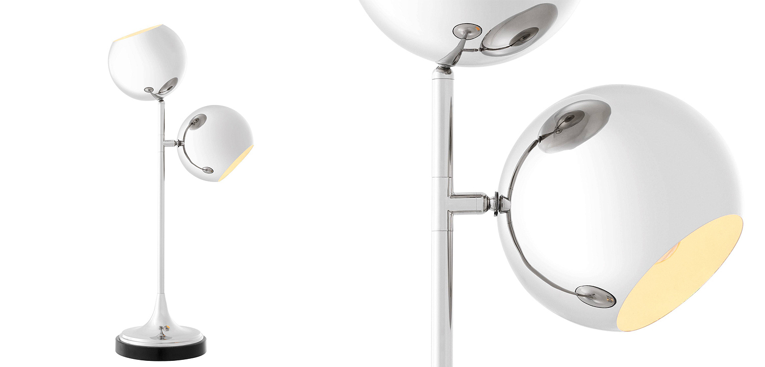 Настольная лампа Eichholtz Table Lamp Compton Nickel Настольная лампа Eichholtz Table Lamp Compton Nickel - Loft-Concept в Рязани