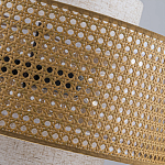 Подвесной светильник с декоративным поясом из плетеного бамбука Biuloggicu варинант исполнения - 9 | Loft Concept в Рязани