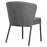 Стул серый с широкой закругленной спинкой Chair Gray Attractive варинант исполнения - 3 | Loft Concept в Рязани
