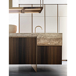 Кухонный гарнитур из массива дуба и камня Ratio Dada Engenereed варинант исполнения - 12 | Loft Concept в Рязани