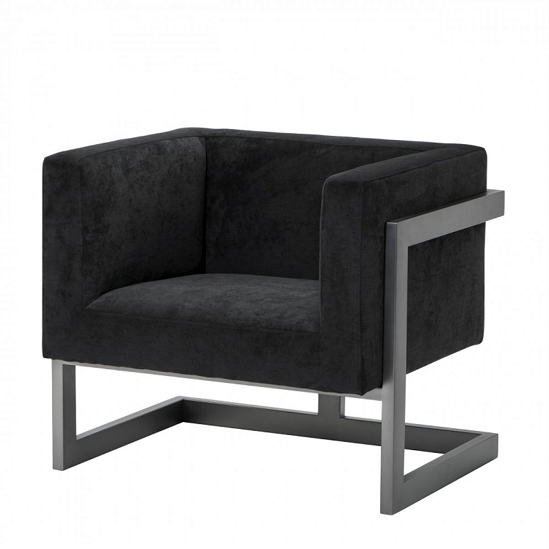 Кресло Eichholtz Chair Mendoza Черный Темная бронза Кресло Eichholtz Chair Mendoza Черный Темная бронза в Рязани | Loft Concept