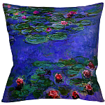Подушка декоративная с цветочным принтом Impressionism in Art варинант исполнения - 2 | Loft Concept в Рязани