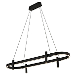 Люстра подвесная овальная черная  Black Light Fixtures варинант исполнения - 1 | Loft Concept в Рязани