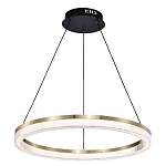 Люстра подвесная круглая светодиодная с золотым каркасом Ring Horizontal варинант исполнения - 1 | Loft Concept в Рязани