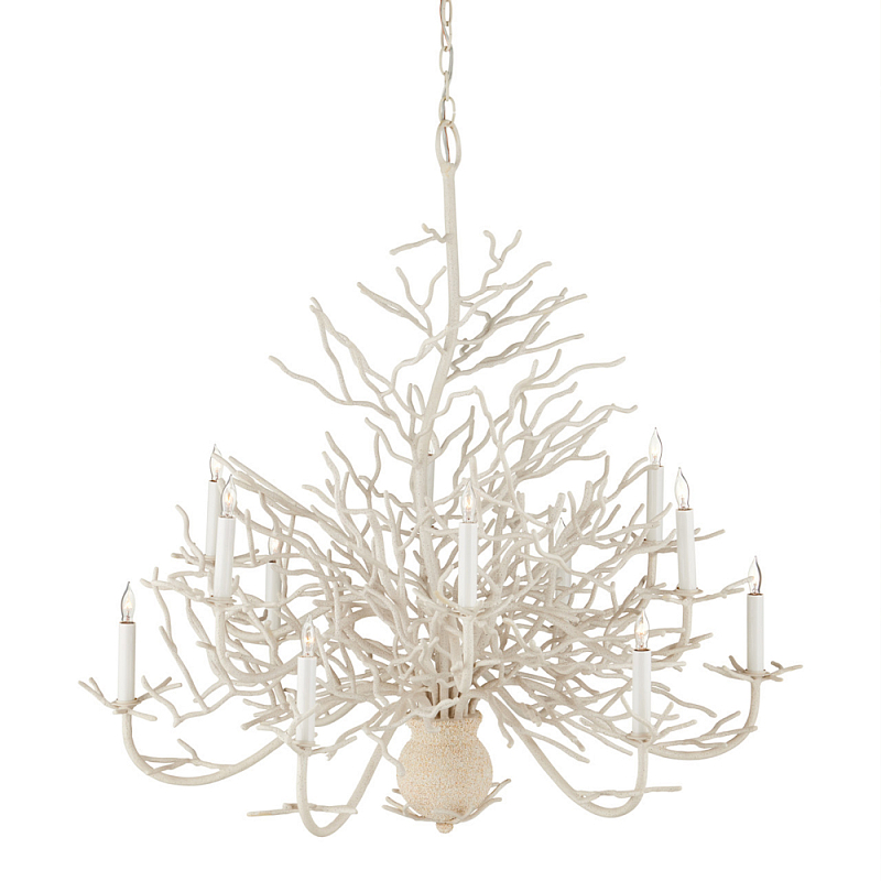 Люстра с декором в виде кораллов Coral Decor Белый в Рязани | Loft Concept 