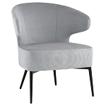 Современное мягкое кресло на металлических ножках Rakush Grey варинант исполнения - 1 | Loft Concept в Рязани