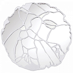 Зеркало кругле в декоративной раме белого цвета White Ratio варинант исполнения - 1 | Loft Concept в Рязани