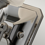 Бра для ванных комнат с белым матовым плафоном квадратной формы на основании цвета хром Feiss варинант исполнения - 3 | Loft Concept в Рязани