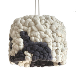 Светильник вязаный из шерсти Черно-белый варинант исполнения - 2 | Loft Concept в Рязани