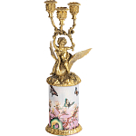 Фарфоровый подсвечник Лебедь с ангелом Asse варинант исполнения - 1 | Loft Concept в Рязани