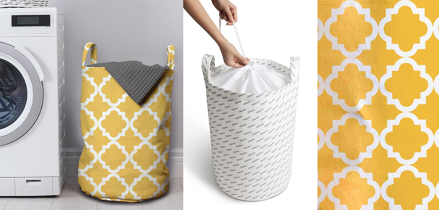 Корзина Yellow Ornament Basket Корзина Yellow Ornament Basket - Loft-Concept в Рязани