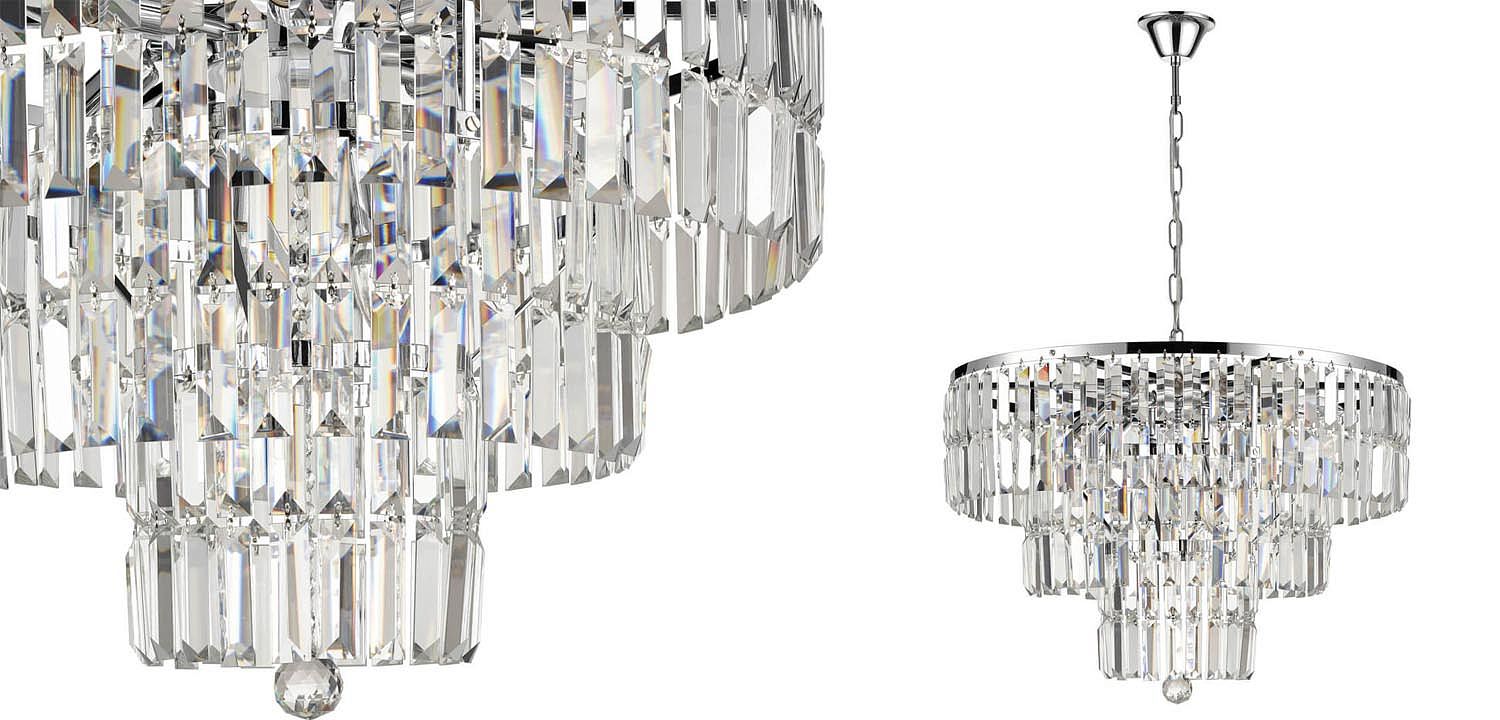 Люстра 1920s Odeon Chandelier chrome 60 Люстра 1920s Odeon Chandelier chrome 60 - Loft-Concept в Рязани
