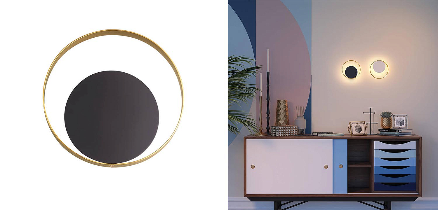 Бра Globo Ocular Sconce Circle Black Бра Globo Ocular Sconce Circle Black - Loft-Concept в Рязани