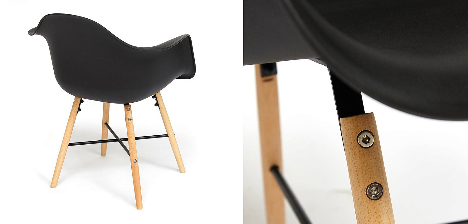 Стул DAW black Стул DAW black - Loft-Concept в Рязани