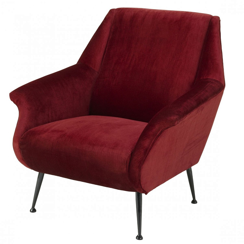 Кресло Eichholtz Chair Trezzo Red Красный Черный Кресло Eichholtz Chair Trezzo Red Красный Черный в Рязани | Loft Concept