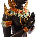 Декоративная статуэтка из бронзы Будда Bronze Kneeling Buddha варинант исполнения - 4 | Loft Concept в Рязани