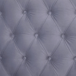 Кровать двуспальная серая с основанием из массива дерева с мягким изголовьем Velour Beds варинант исполнения - 4 | Loft Concept в Рязани