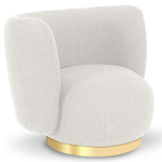 Кресло с обивкой букле Ambrose Boucle Armchair варинант исполнения - 1 | Loft Concept в Рязани