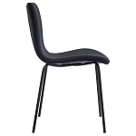Стул черный с обивкой из велюра Black Archie Chair варинант исполнения - 1 | Loft Concept в Рязани